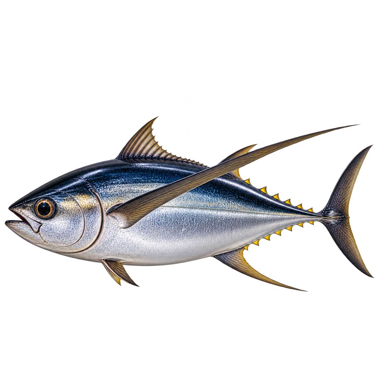 長鰭鮪魚完整魚體展示