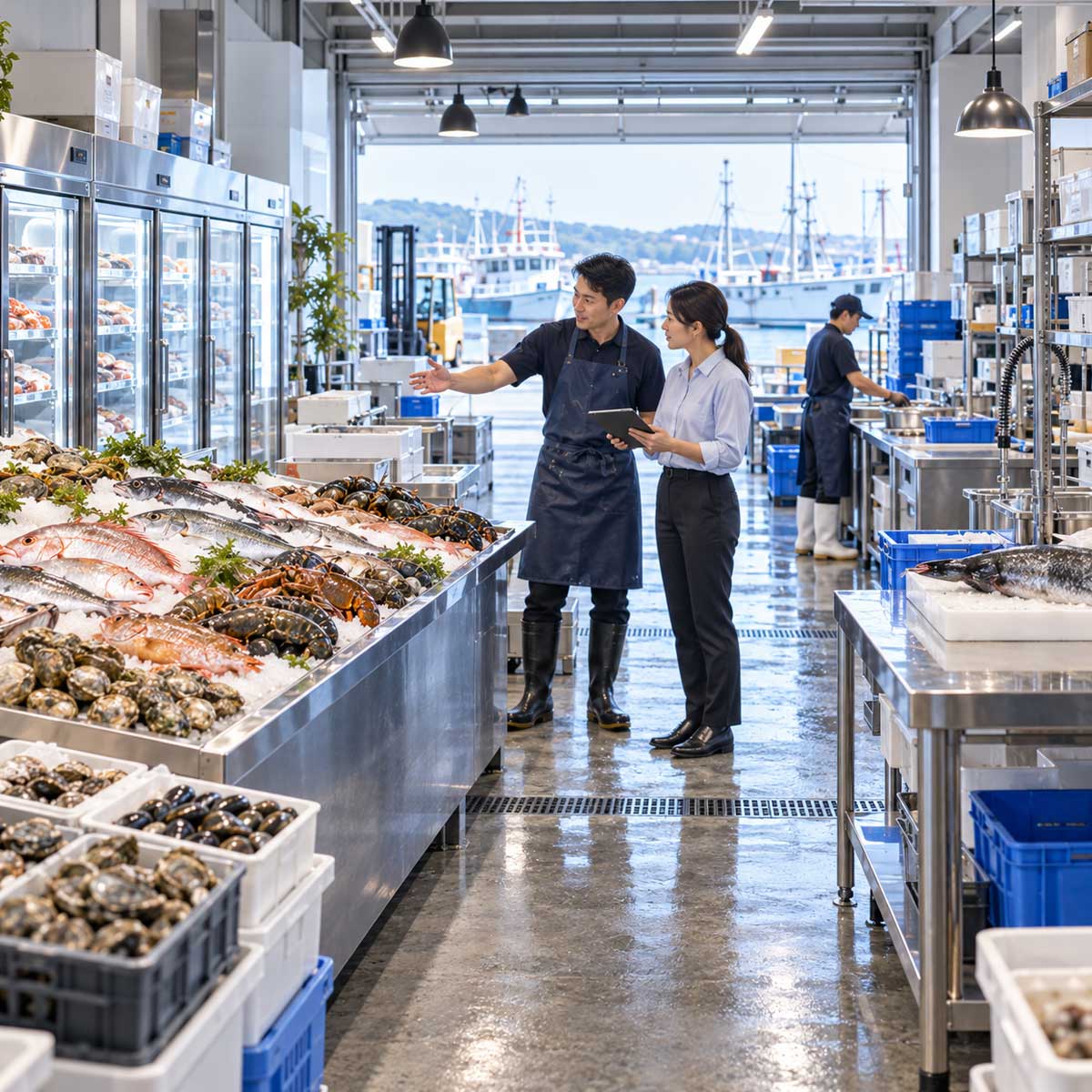 海鮮店面市場攤位與冷凍倉儲場地合作洽談