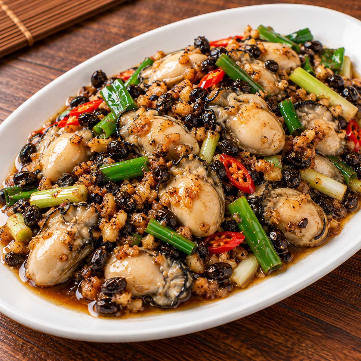 豆豉蚵完成料理