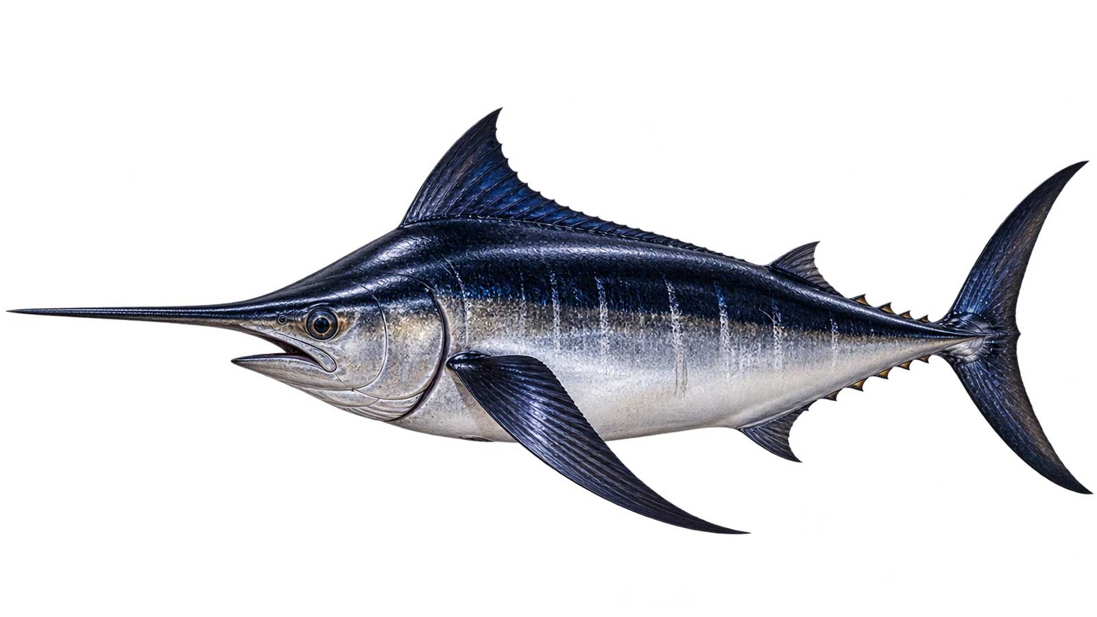 黑皮旗魚完整魚體展示