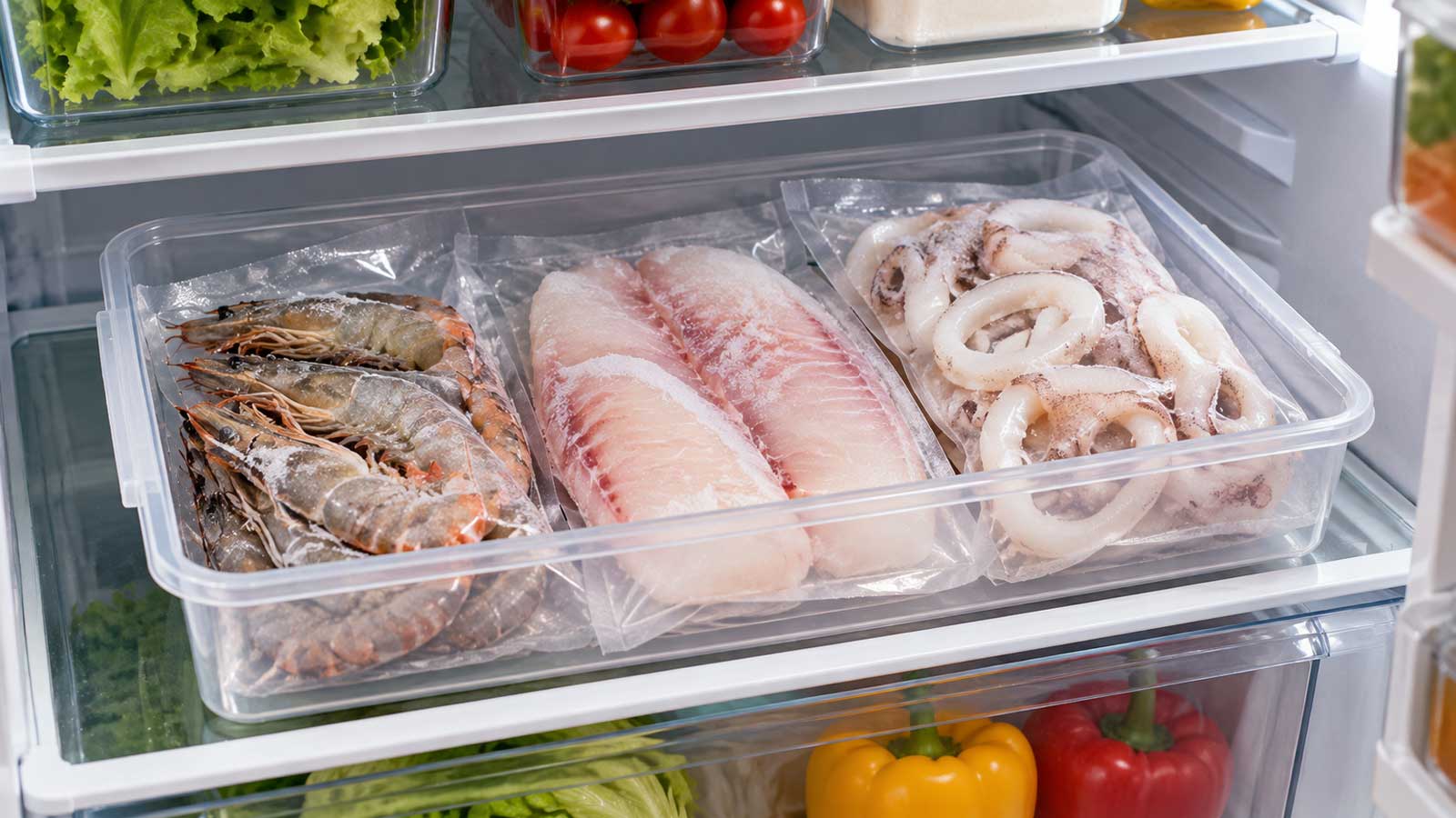 冷凍魚蝦以冷藏環境妥善解凍的料理前準備