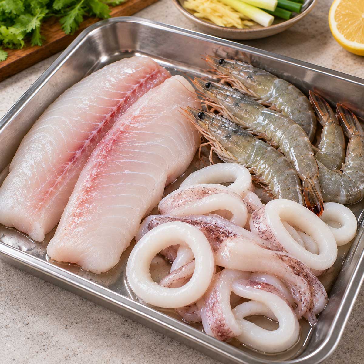 冷凍海鮮怎麼解凍料理處理示意圖