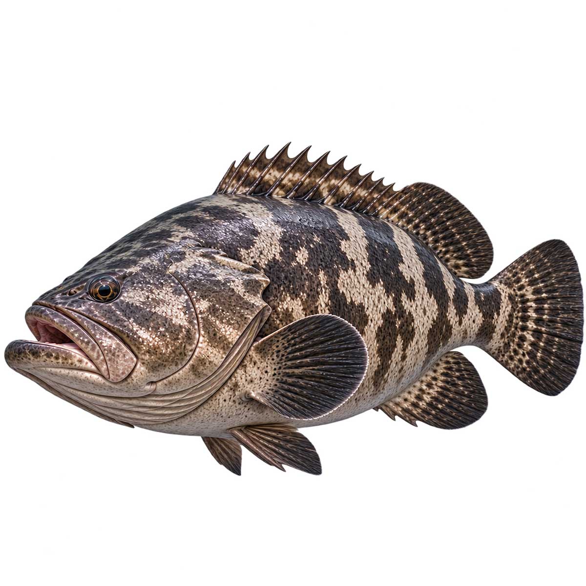 龍膽石斑完整魚體展示