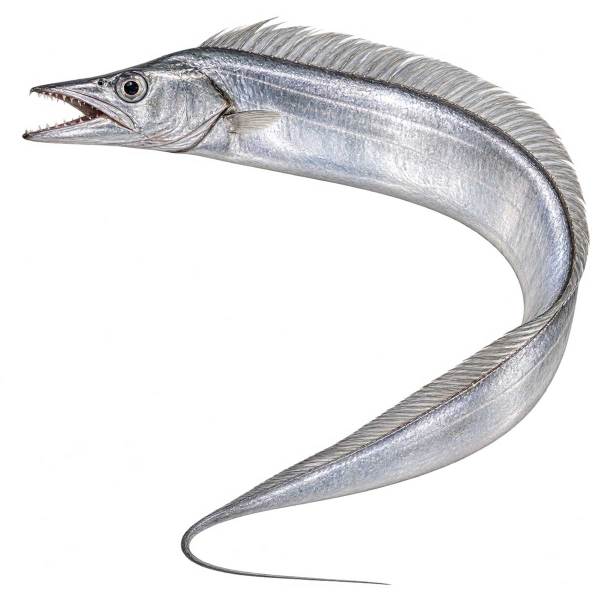 白帶魚完整魚體展示
