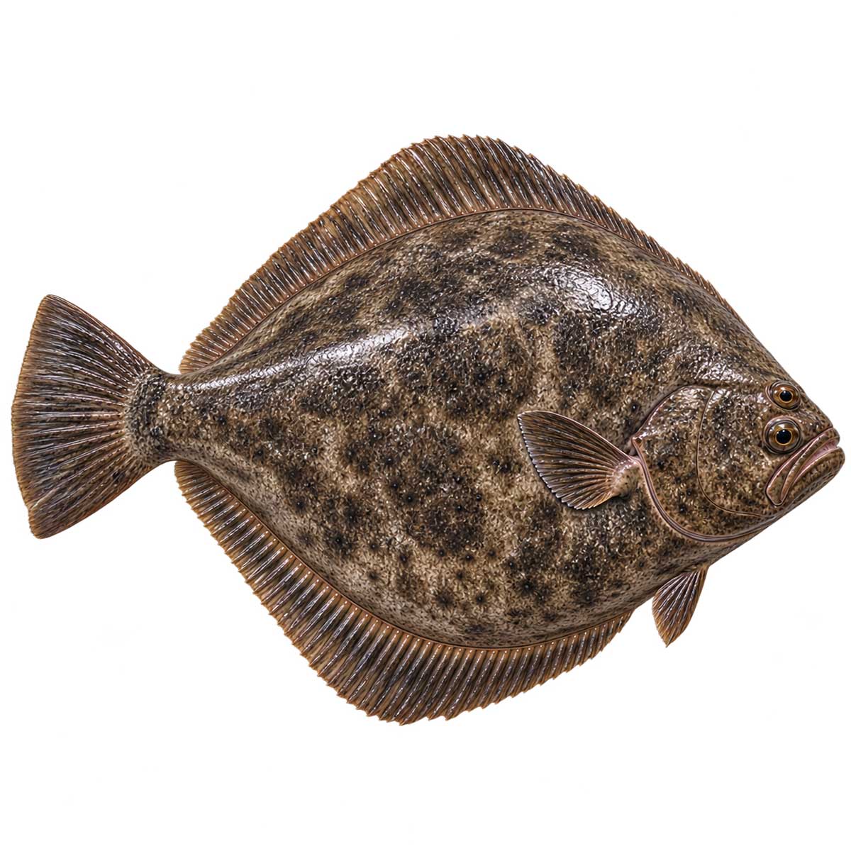 大比目魚完整魚體展示
