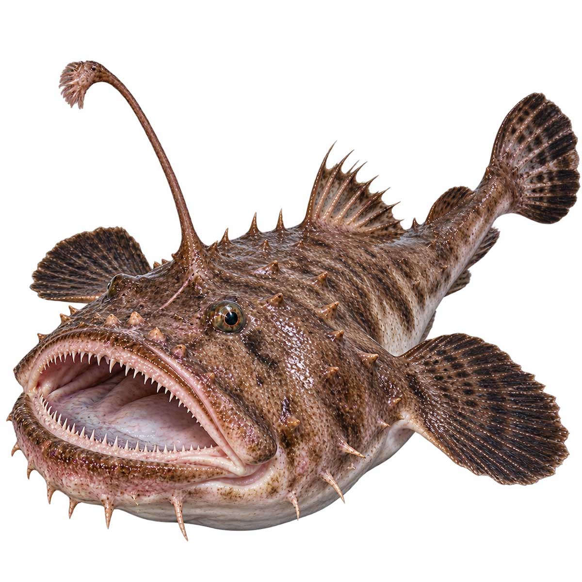 鮟鱇魚代表魚種完整魚體展示