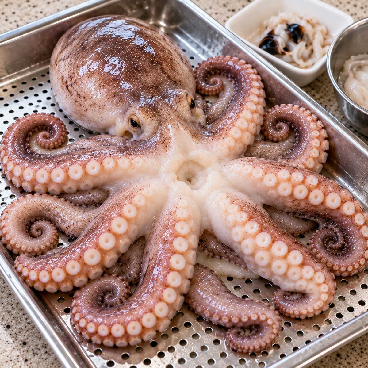 章魚怎麼處理料理處理示意圖