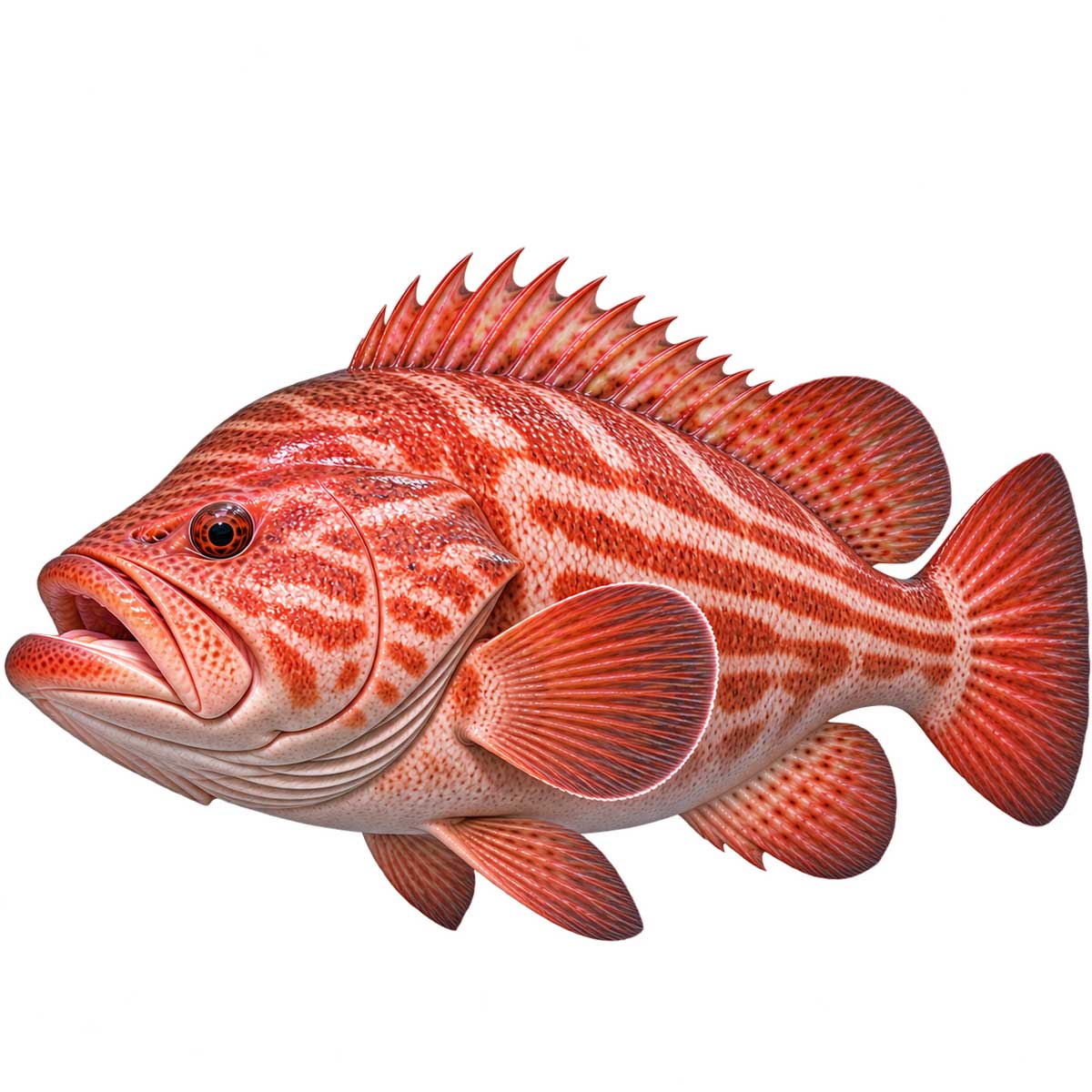 紅條完整魚體展示