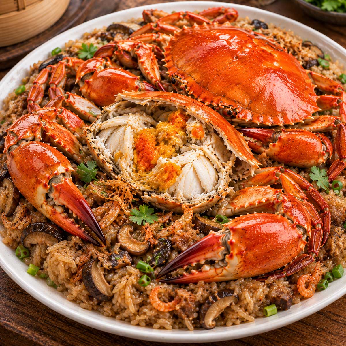 紅蟳米糕完成料理