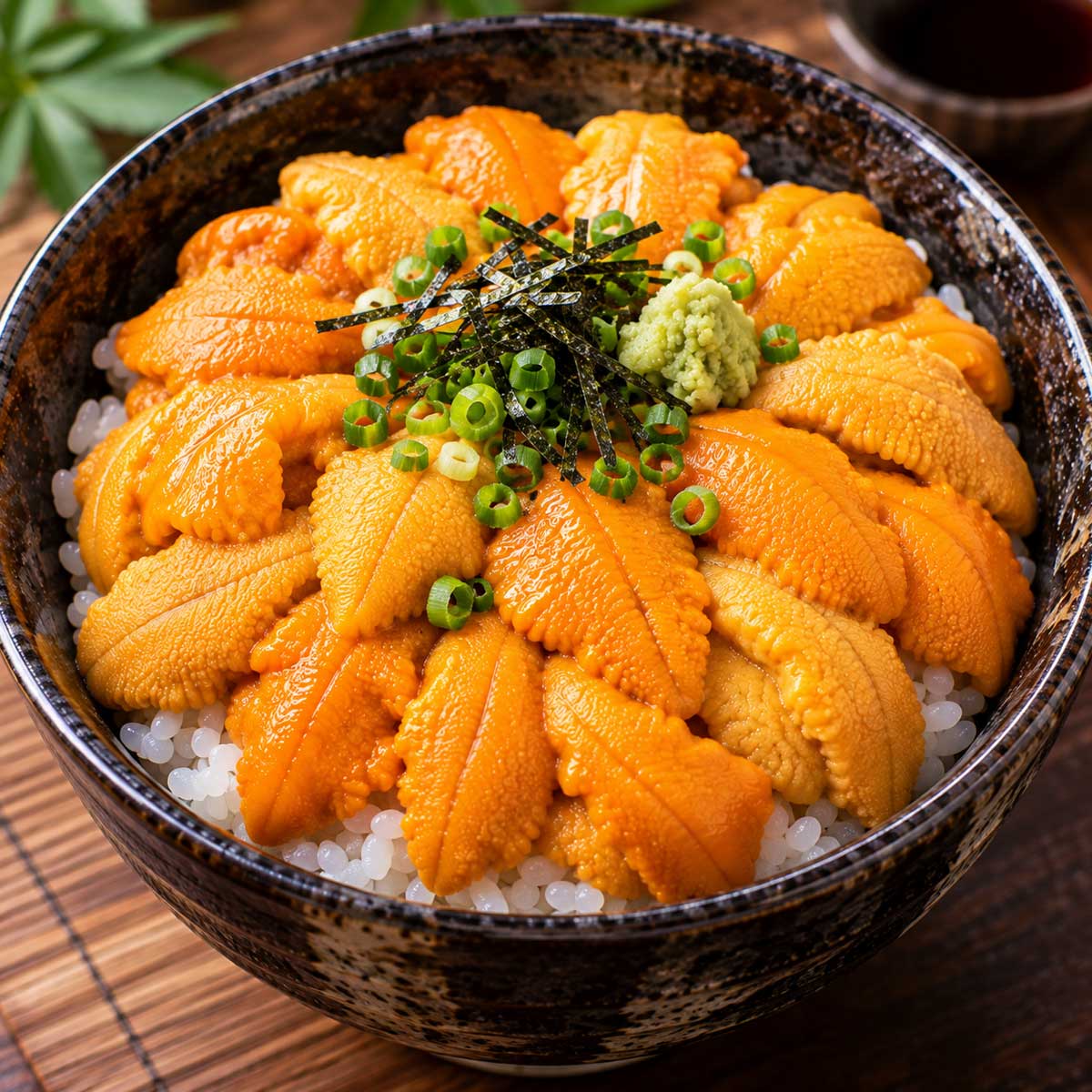 海膽丼完成料理