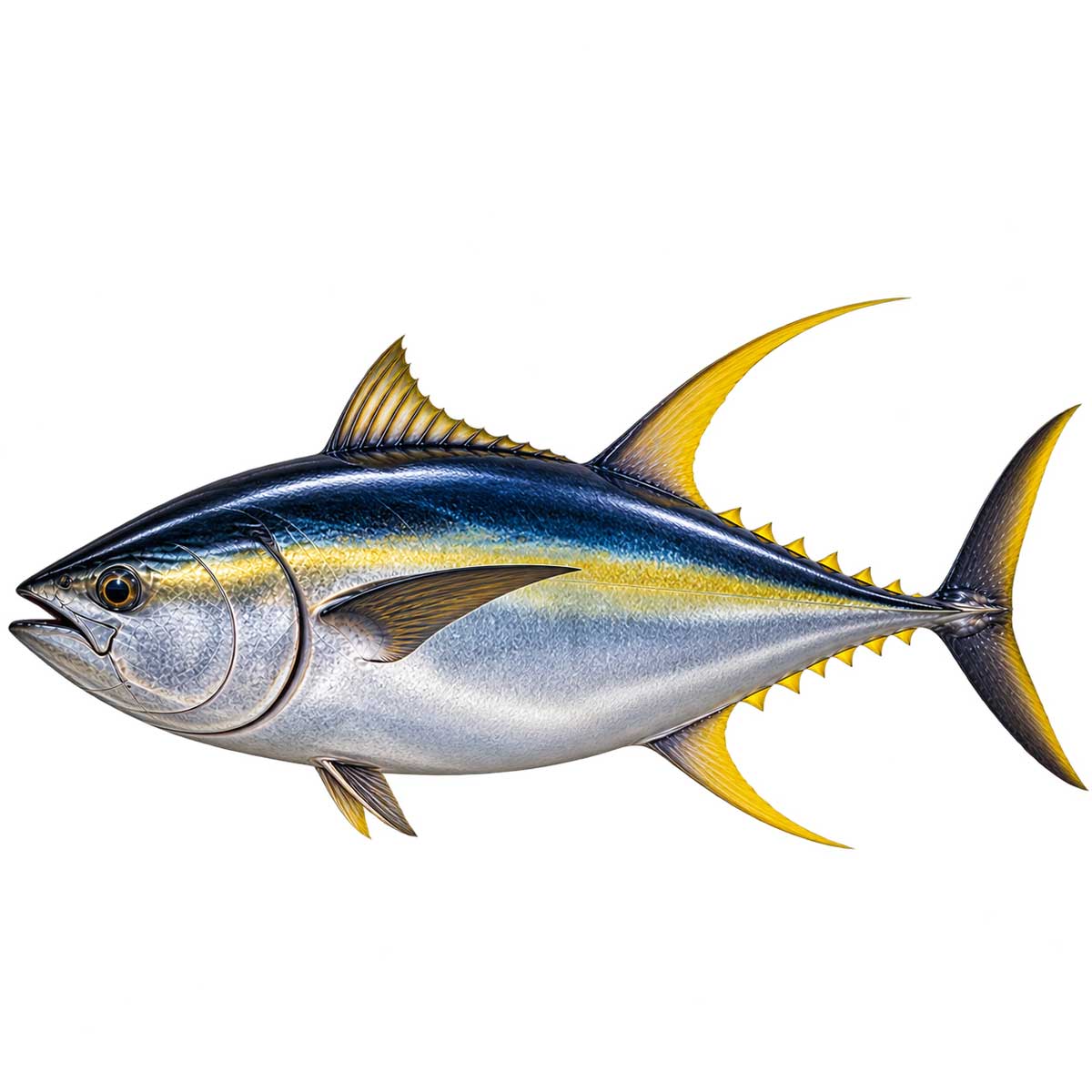 黃鰭鮪魚完整魚體展示